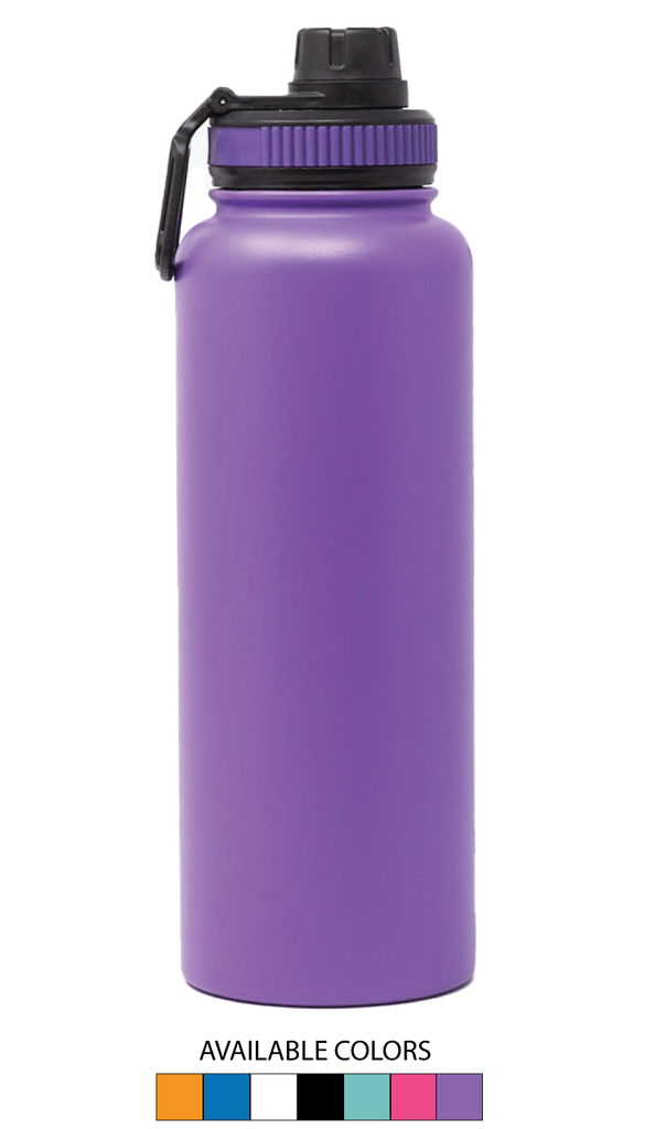 Insulated Water Bottle 40oz Tiare Infinity Aqua-Pink-Purple